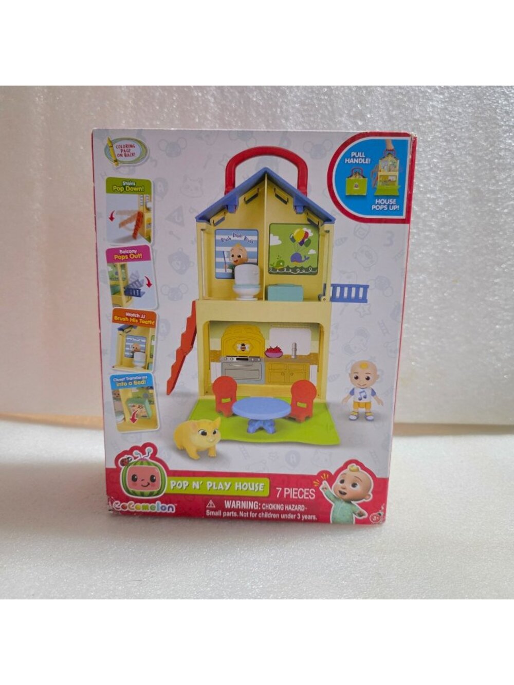 Cocomelon Pop 'N Play House 7 pieces Jazwares 2022 New